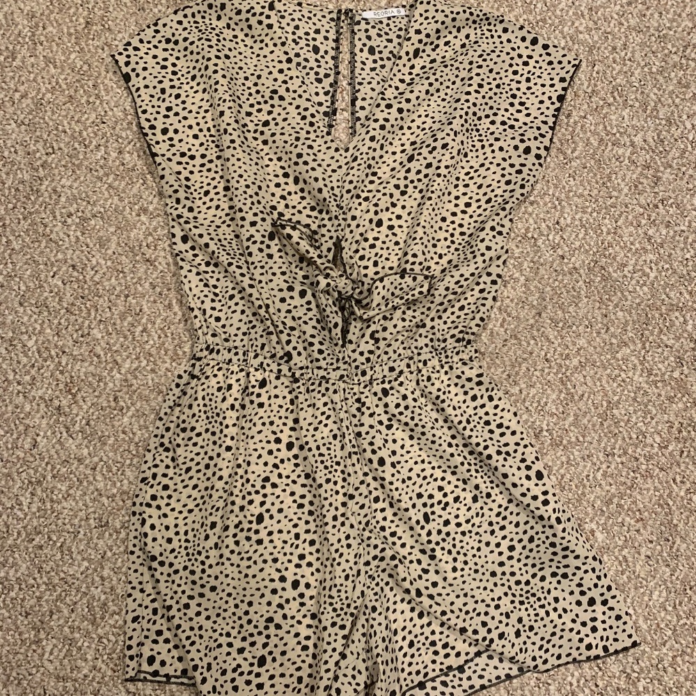 Cheetah Print Romper